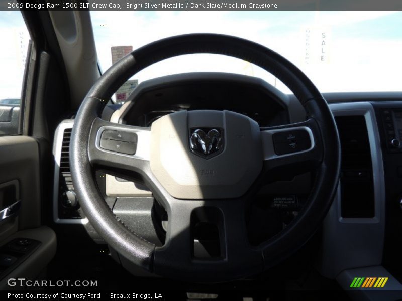 Bright Silver Metallic / Dark Slate/Medium Graystone 2009 Dodge Ram 1500 SLT Crew Cab
