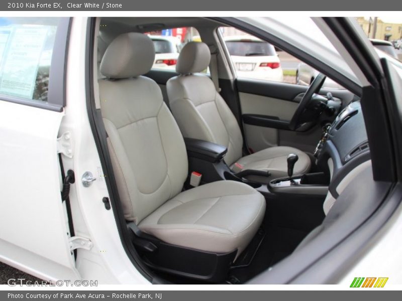 Clear White / Stone 2010 Kia Forte EX
