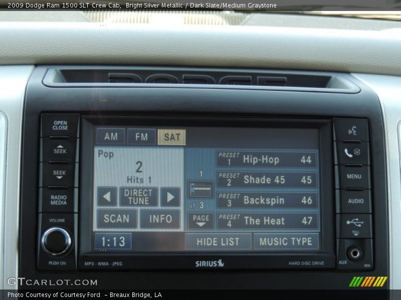 Bright Silver Metallic / Dark Slate/Medium Graystone 2009 Dodge Ram 1500 SLT Crew Cab