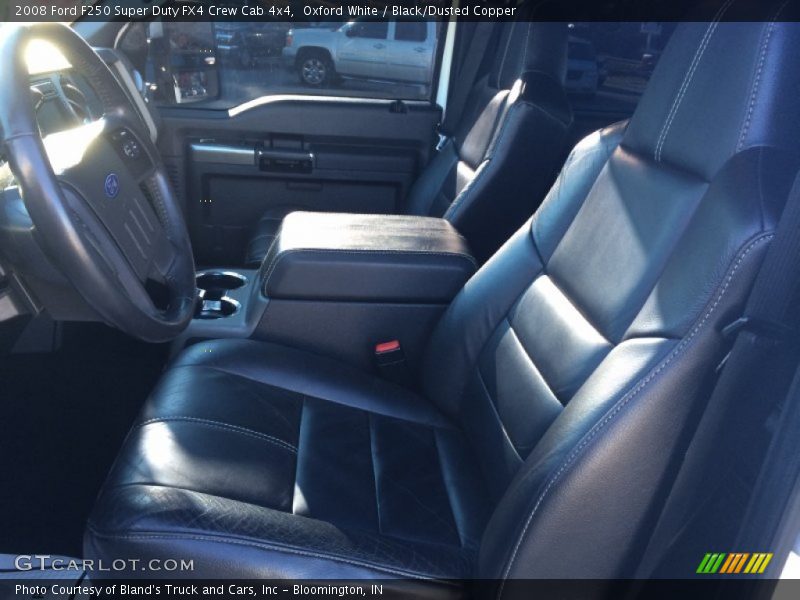Oxford White / Black/Dusted Copper 2008 Ford F250 Super Duty FX4 Crew Cab 4x4