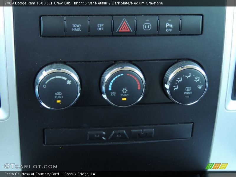 Bright Silver Metallic / Dark Slate/Medium Graystone 2009 Dodge Ram 1500 SLT Crew Cab