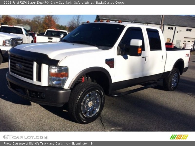 Oxford White / Black/Dusted Copper 2008 Ford F250 Super Duty FX4 Crew Cab 4x4