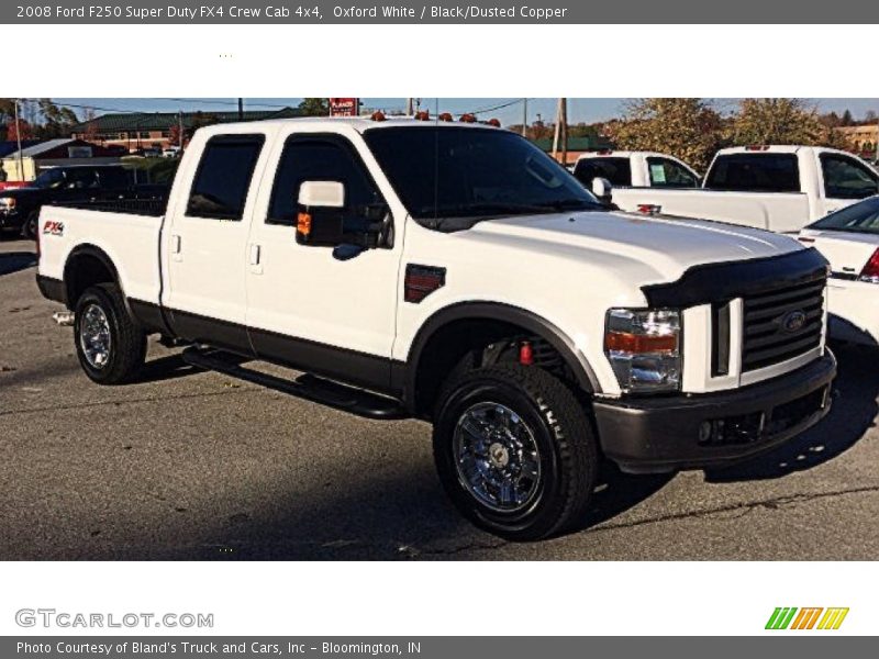 Oxford White / Black/Dusted Copper 2008 Ford F250 Super Duty FX4 Crew Cab 4x4