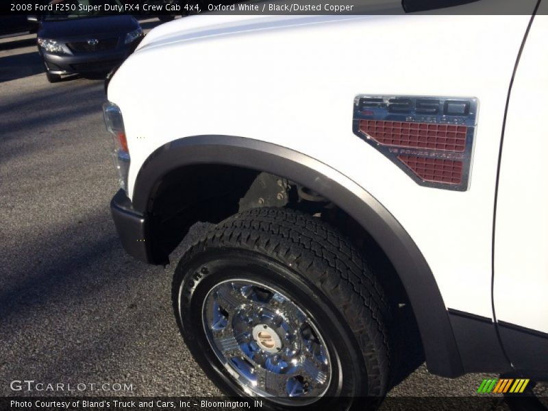 Oxford White / Black/Dusted Copper 2008 Ford F250 Super Duty FX4 Crew Cab 4x4