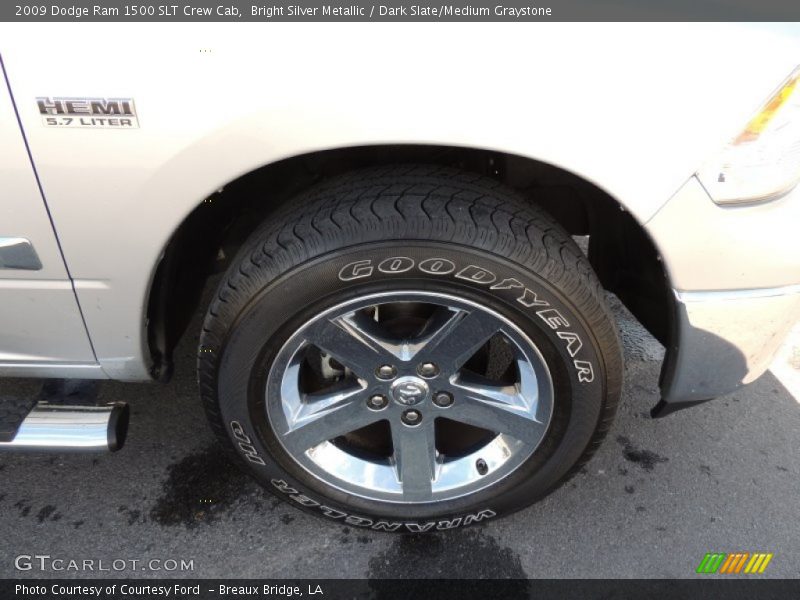 Bright Silver Metallic / Dark Slate/Medium Graystone 2009 Dodge Ram 1500 SLT Crew Cab