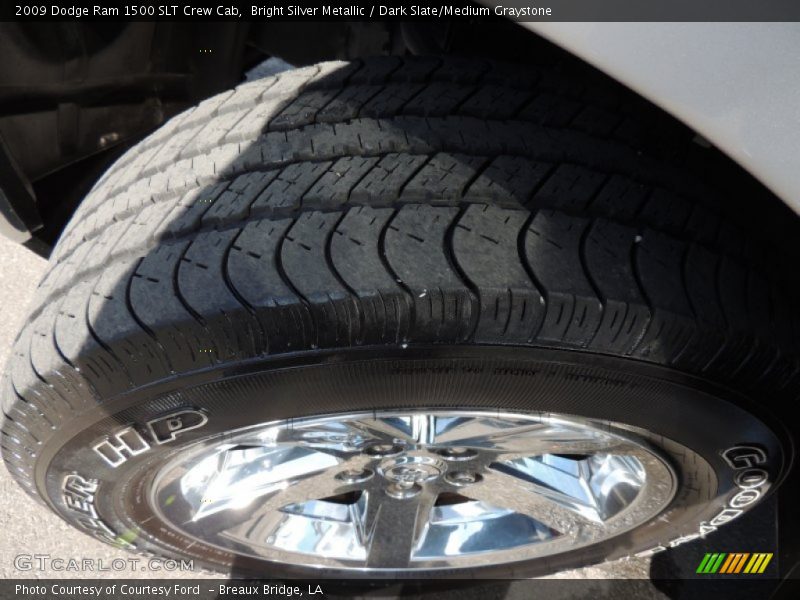 Bright Silver Metallic / Dark Slate/Medium Graystone 2009 Dodge Ram 1500 SLT Crew Cab