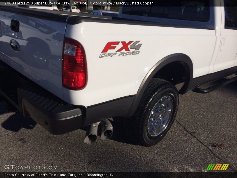 Oxford White / Black/Dusted Copper 2008 Ford F250 Super Duty FX4 Crew Cab 4x4