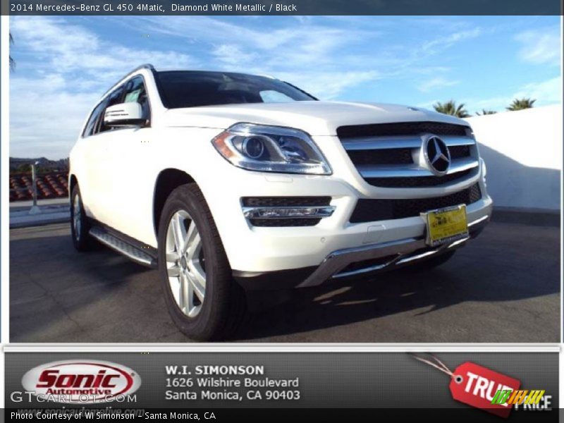 Diamond White Metallic / Black 2014 Mercedes-Benz GL 450 4Matic