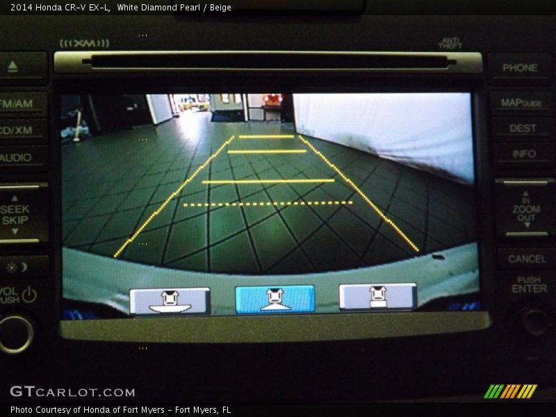 White Diamond Pearl / Beige 2014 Honda CR-V EX-L