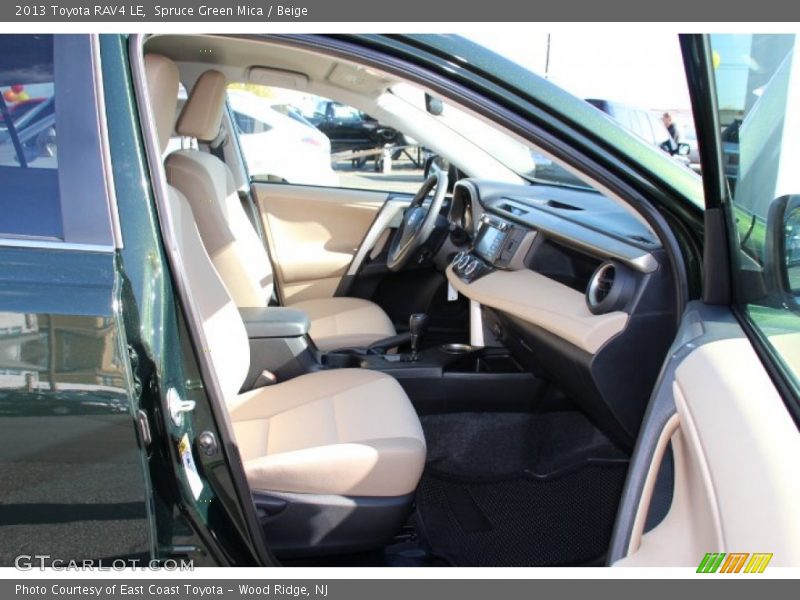 Front Seat of 2013 RAV4 LE