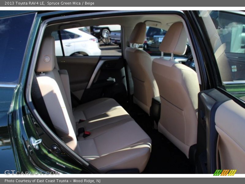 Rear Seat of 2013 RAV4 LE