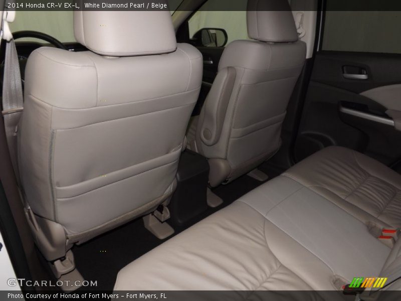 White Diamond Pearl / Beige 2014 Honda CR-V EX-L