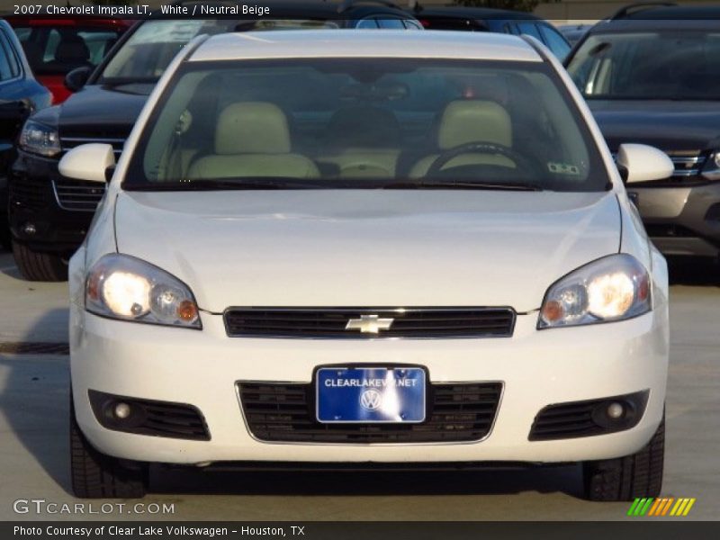 White / Neutral Beige 2007 Chevrolet Impala LT