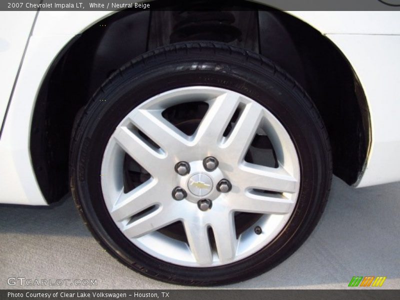 White / Neutral Beige 2007 Chevrolet Impala LT