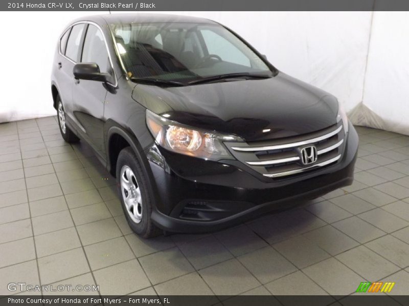 Crystal Black Pearl / Black 2014 Honda CR-V LX