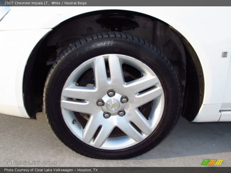 White / Neutral Beige 2007 Chevrolet Impala LT