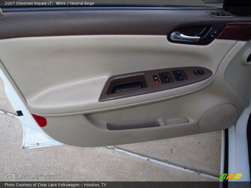 White / Neutral Beige 2007 Chevrolet Impala LT