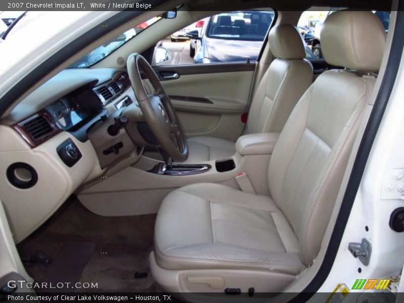 White / Neutral Beige 2007 Chevrolet Impala LT