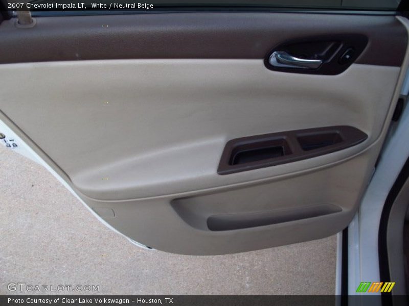 White / Neutral Beige 2007 Chevrolet Impala LT