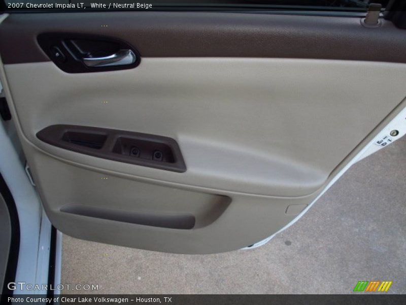White / Neutral Beige 2007 Chevrolet Impala LT
