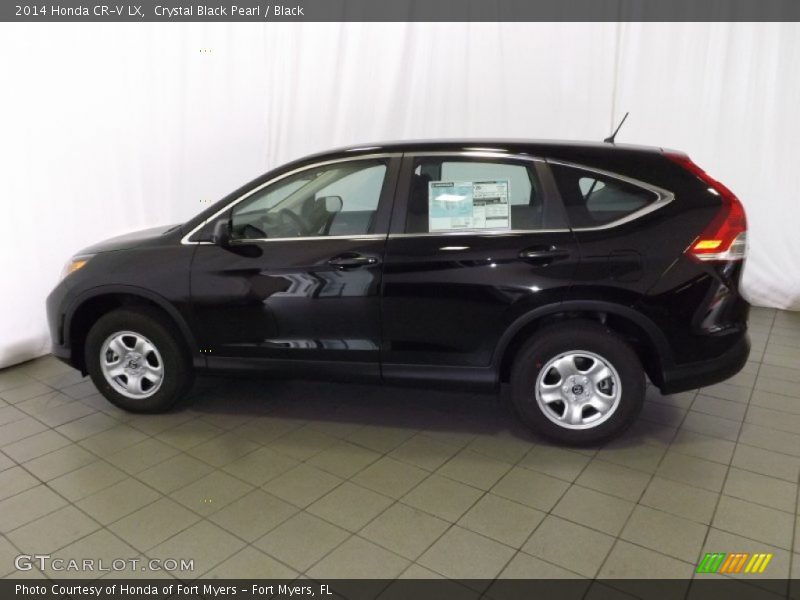 Crystal Black Pearl / Black 2014 Honda CR-V LX