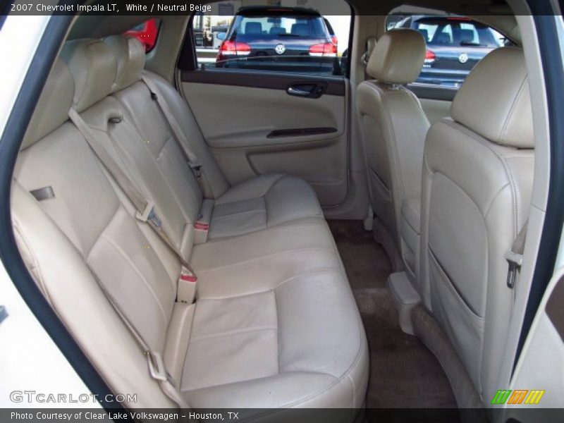 White / Neutral Beige 2007 Chevrolet Impala LT