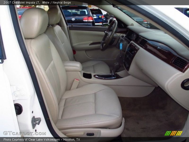 White / Neutral Beige 2007 Chevrolet Impala LT