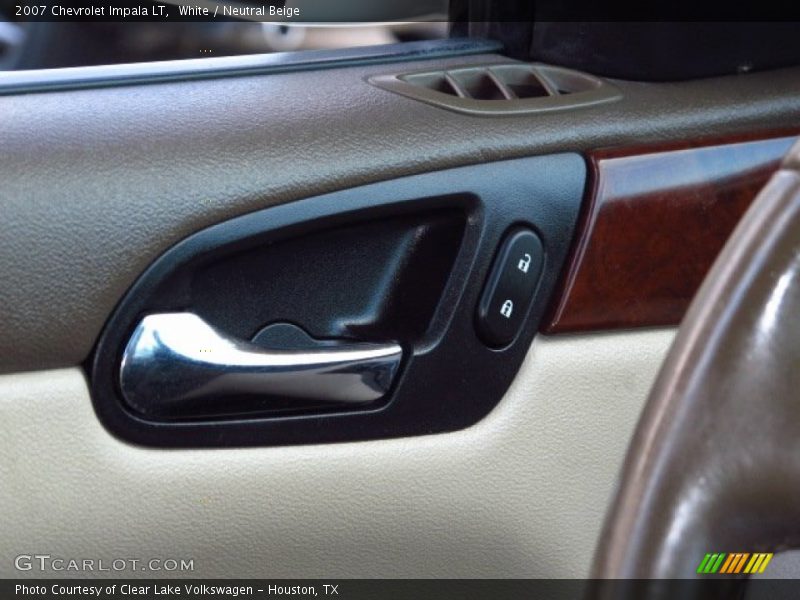 White / Neutral Beige 2007 Chevrolet Impala LT