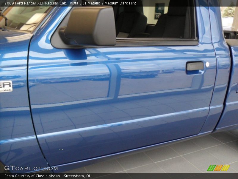 Vista Blue Metallic / Medium Dark Flint 2009 Ford Ranger XLT Regular Cab