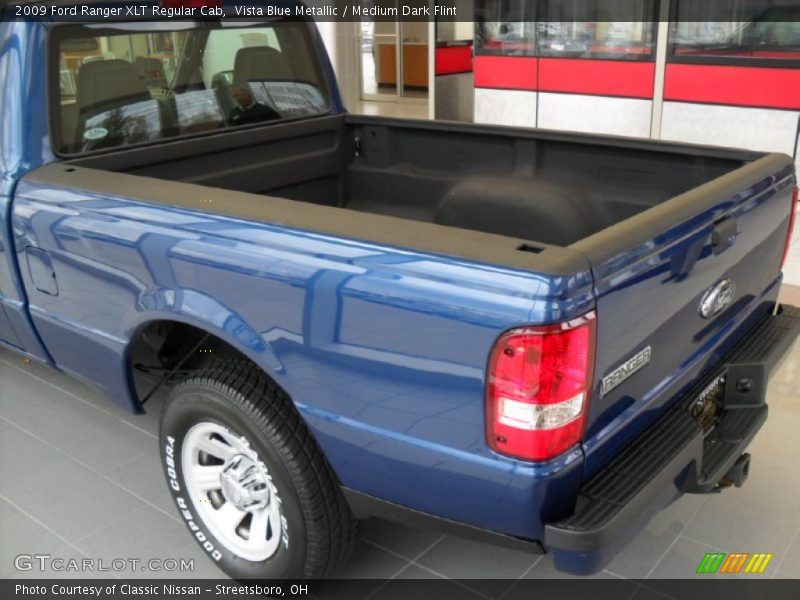 Vista Blue Metallic / Medium Dark Flint 2009 Ford Ranger XLT Regular Cab