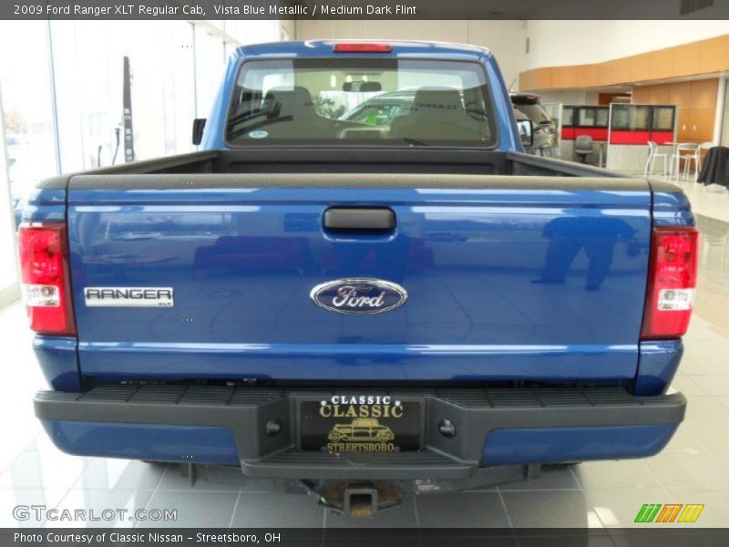 Vista Blue Metallic / Medium Dark Flint 2009 Ford Ranger XLT Regular Cab