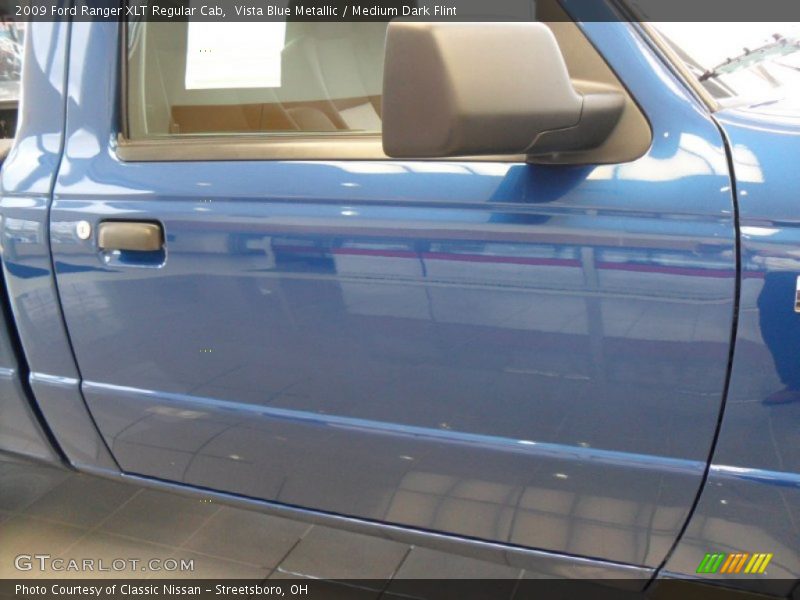 Vista Blue Metallic / Medium Dark Flint 2009 Ford Ranger XLT Regular Cab