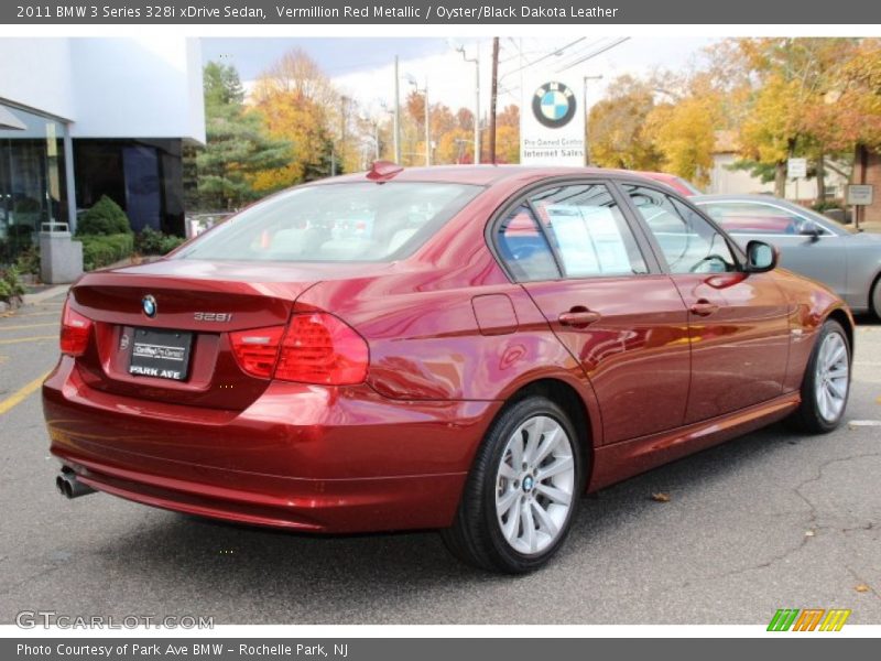 Vermillion Red Metallic / Oyster/Black Dakota Leather 2011 BMW 3 Series 328i xDrive Sedan