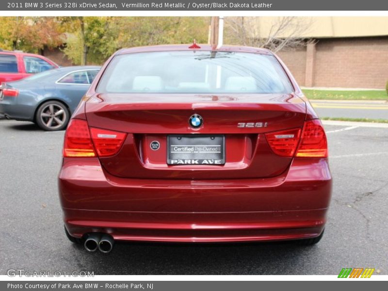 Vermillion Red Metallic / Oyster/Black Dakota Leather 2011 BMW 3 Series 328i xDrive Sedan