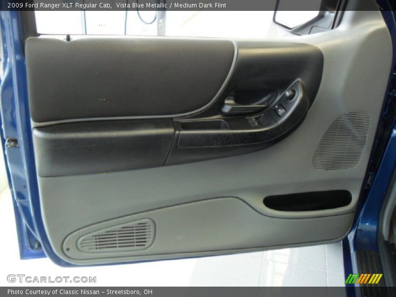 Vista Blue Metallic / Medium Dark Flint 2009 Ford Ranger XLT Regular Cab