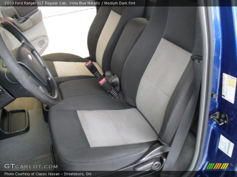 Vista Blue Metallic / Medium Dark Flint 2009 Ford Ranger XLT Regular Cab