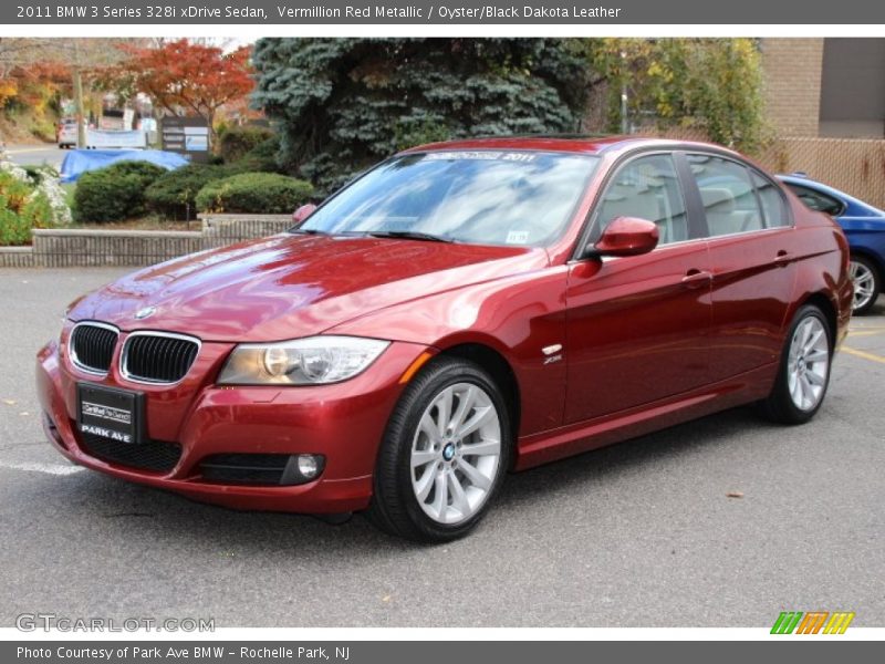 Vermillion Red Metallic / Oyster/Black Dakota Leather 2011 BMW 3 Series 328i xDrive Sedan