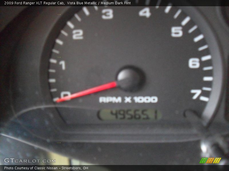 Vista Blue Metallic / Medium Dark Flint 2009 Ford Ranger XLT Regular Cab