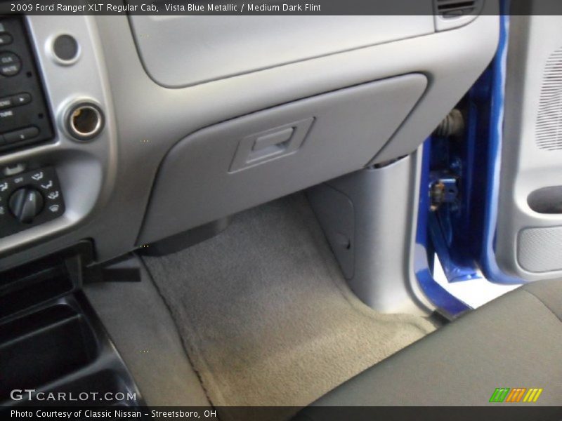 Vista Blue Metallic / Medium Dark Flint 2009 Ford Ranger XLT Regular Cab