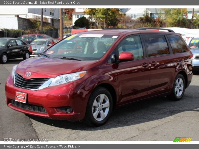 Salsa Red Pearl / Light Gray 2011 Toyota Sienna LE