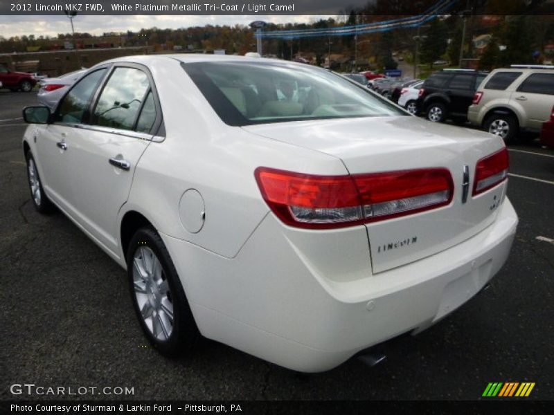 White Platinum Metallic Tri-Coat / Light Camel 2012 Lincoln MKZ FWD