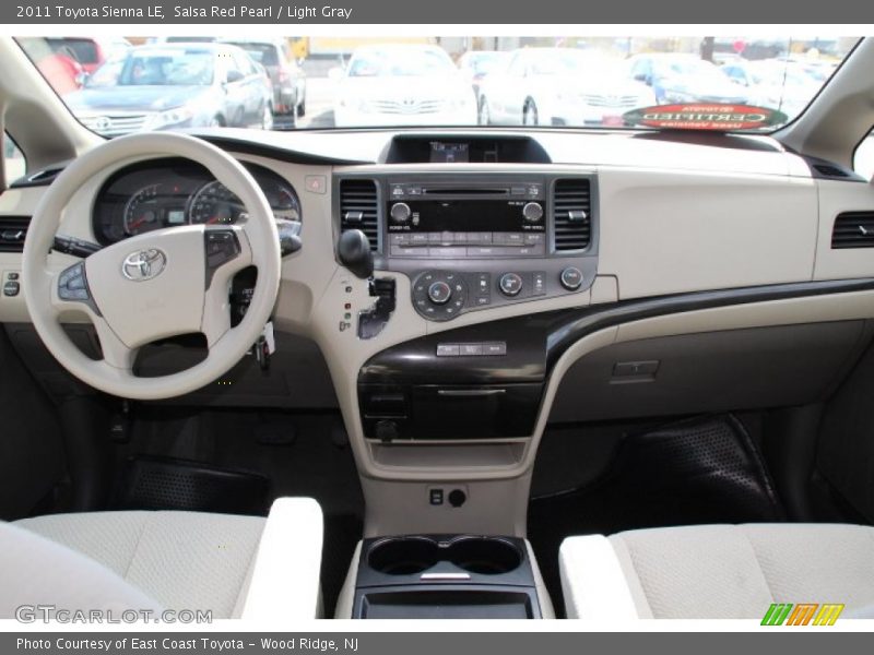 Salsa Red Pearl / Light Gray 2011 Toyota Sienna LE