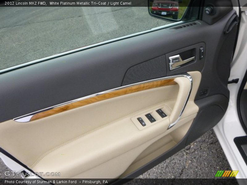 White Platinum Metallic Tri-Coat / Light Camel 2012 Lincoln MKZ FWD
