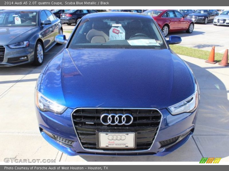 Scuba Blue Metallic / Black 2014 Audi A5 2.0T quattro Coupe