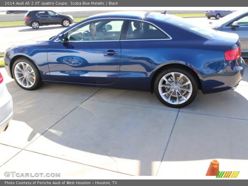Scuba Blue Metallic / Black 2014 Audi A5 2.0T quattro Coupe