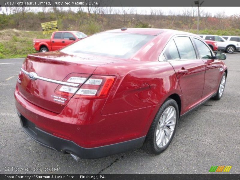 Ruby Red Metallic / Dune 2013 Ford Taurus Limited