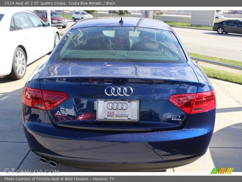 Scuba Blue Metallic / Black 2014 Audi A5 2.0T quattro Coupe