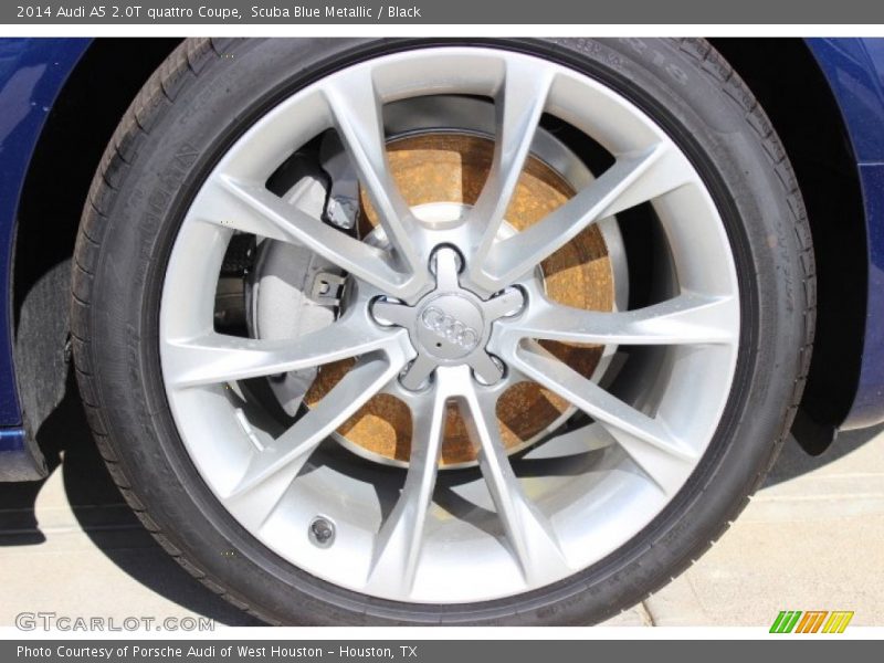 Scuba Blue Metallic / Black 2014 Audi A5 2.0T quattro Coupe