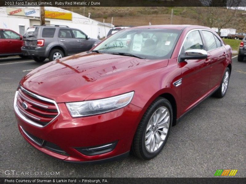 Ruby Red Metallic / Dune 2013 Ford Taurus Limited