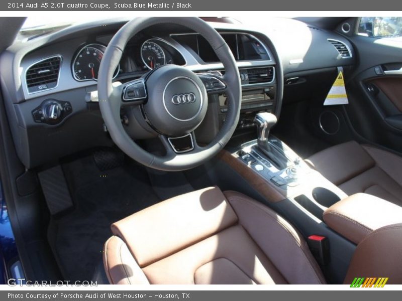 Scuba Blue Metallic / Black 2014 Audi A5 2.0T quattro Coupe